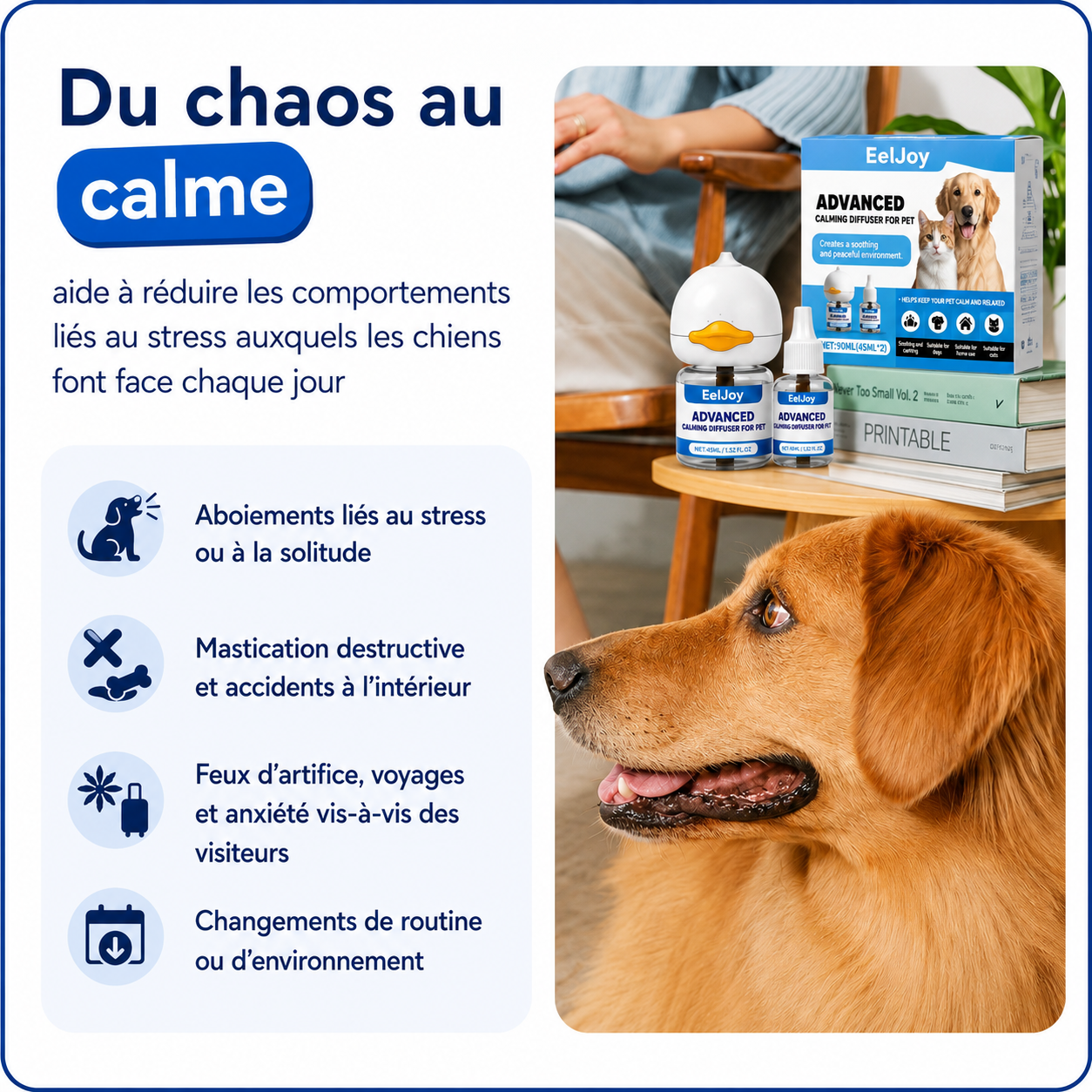 Kit diffuseur calmant pour chiens